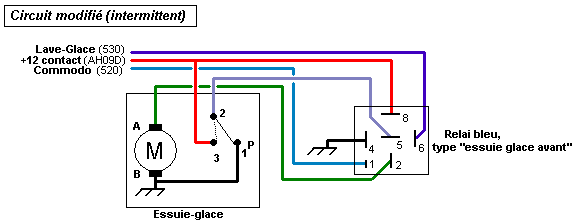Schema electrique essuie glace 106