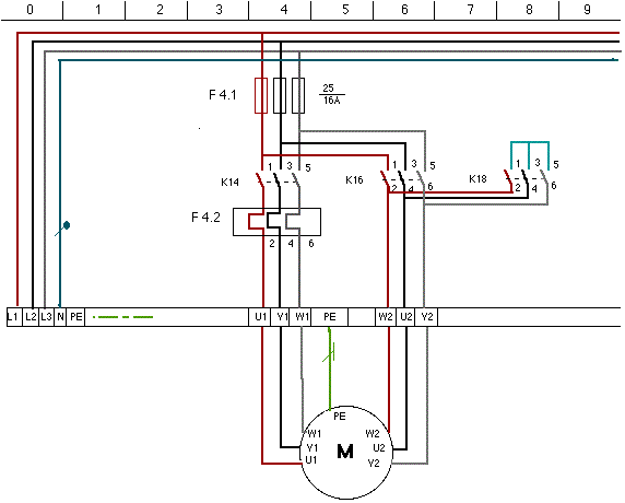 Schema electrique d'un demarrage etoile triangle