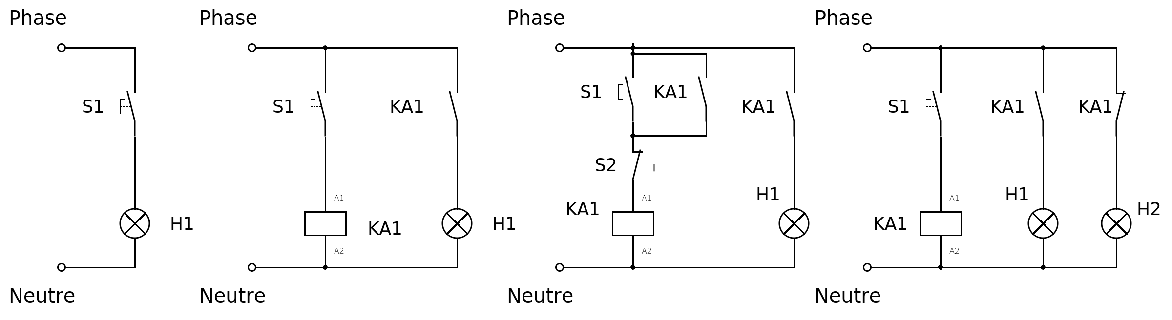 Schema electrique bouton arret d'urgence