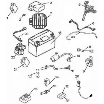Schema electrique quad hytrack