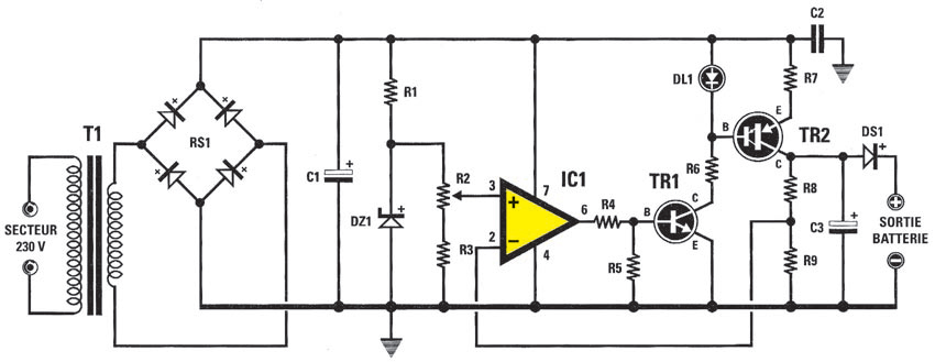 Schéma batterie électrique