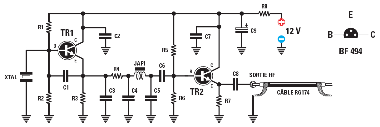Oscillateur électrique schéma