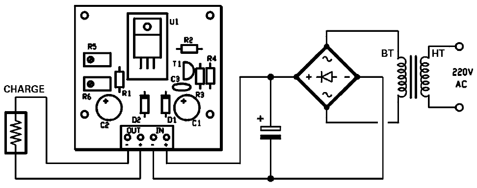 Schema electrique regulateur de tension