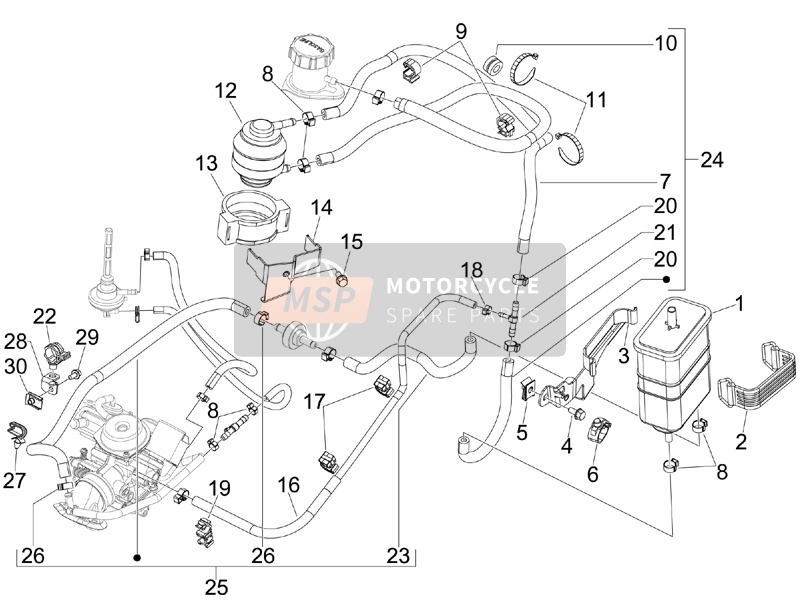 Schema electrique piaggio fly