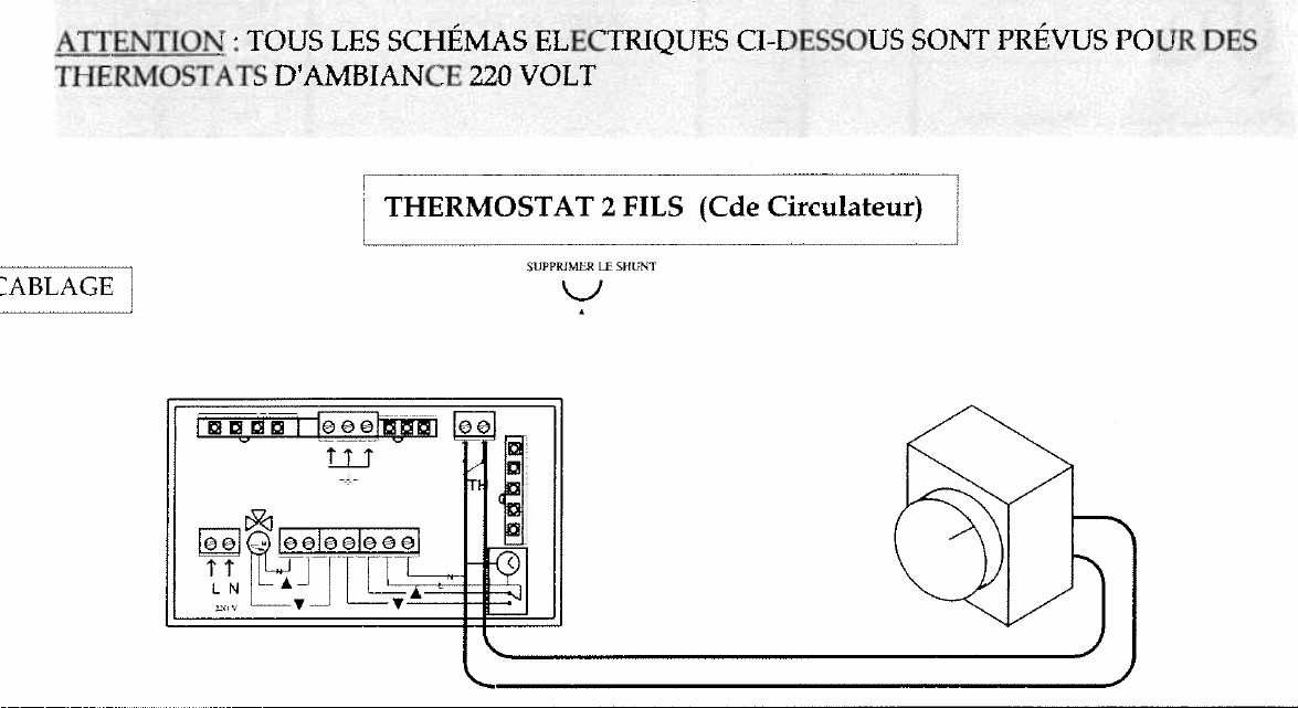 Schema electrique chaudiere frisquet hydromotrix