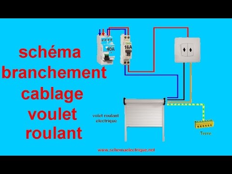 Schema branchement store electrique