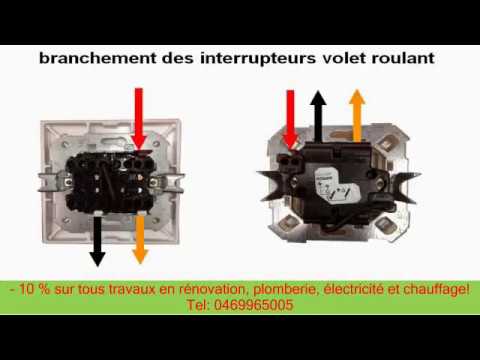 Schema electrique va et vient volet roulant