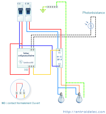 Schema electrique horloge