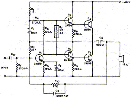 Schema electrique transistor
