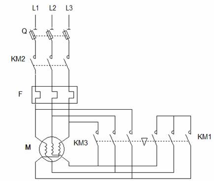 Schema electrique moteur asynchrone triphasé etoile triangle