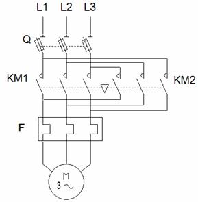 Schema electrique pour moteur triphasé