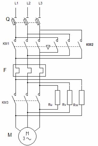 Schema electrique demarrage moteur asynchrone