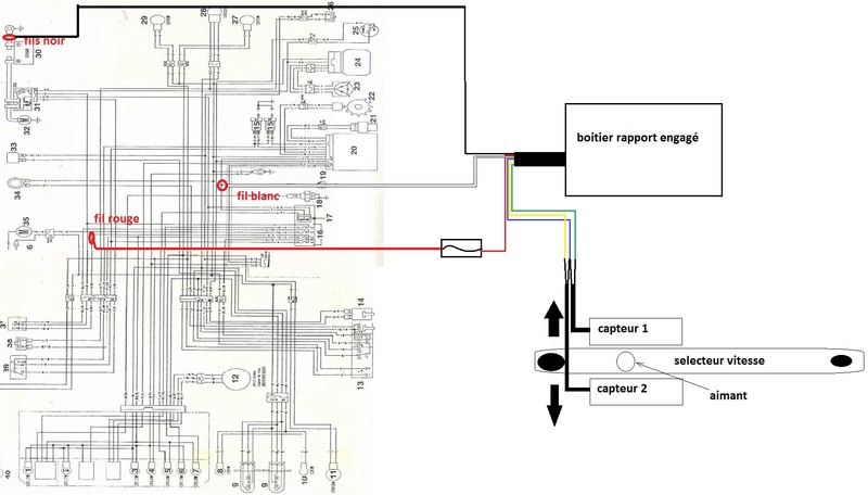Schema electrique indicateur de rapport engage