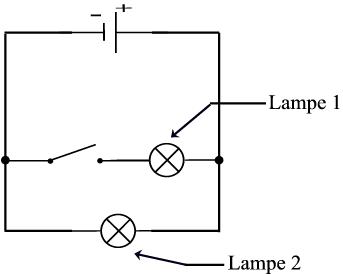Schéma d'un circuit électrique en derivation