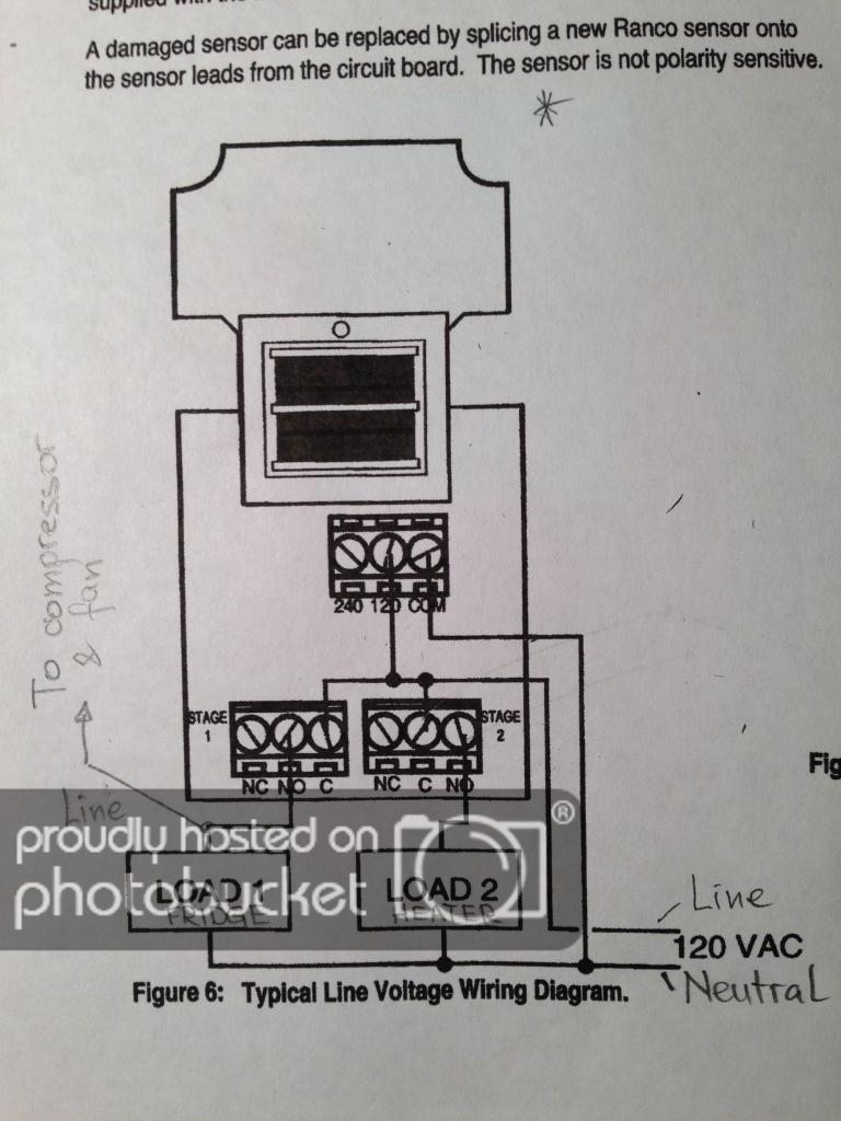 Schema electrique thermostat ranco