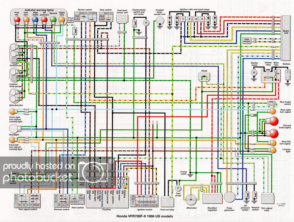 Schema electrique honda 750 vfr