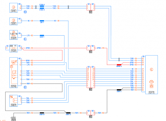 Schema electrique radar de recul megane3
