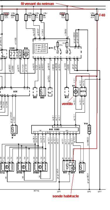 Schema electrique climatisation xantia