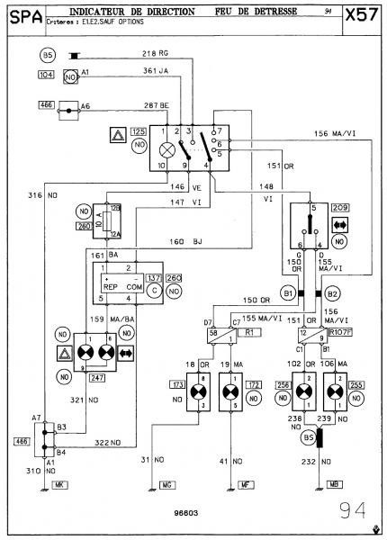 Schema electrique clignotant kangoo