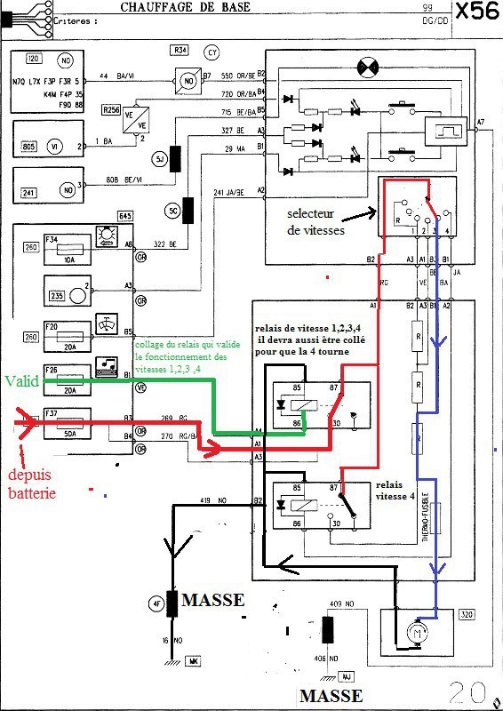 Schema electrique carte demarrage laguna