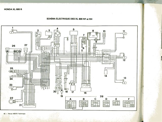 Schema electrique honda 125 xlr