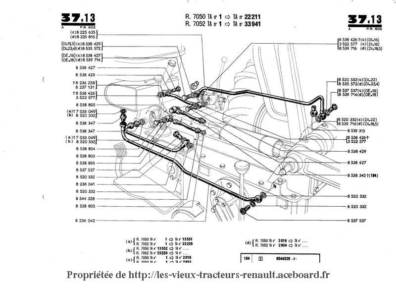 Schema electrique d'un tracteur agricole