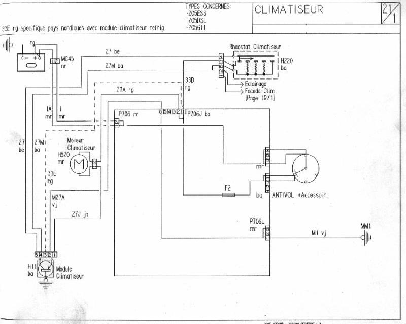 Schema electrique peugeot 309 essence