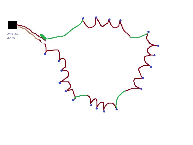 Guirlande electrique schema