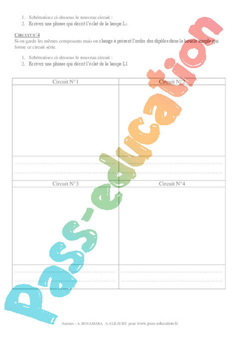 Page de garde schema electrique
