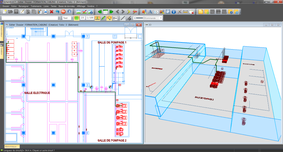 Schema electrique verin double effet