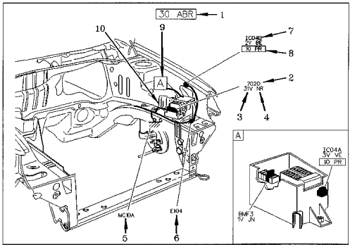 Schema electrique ventilateur refroidissement 406