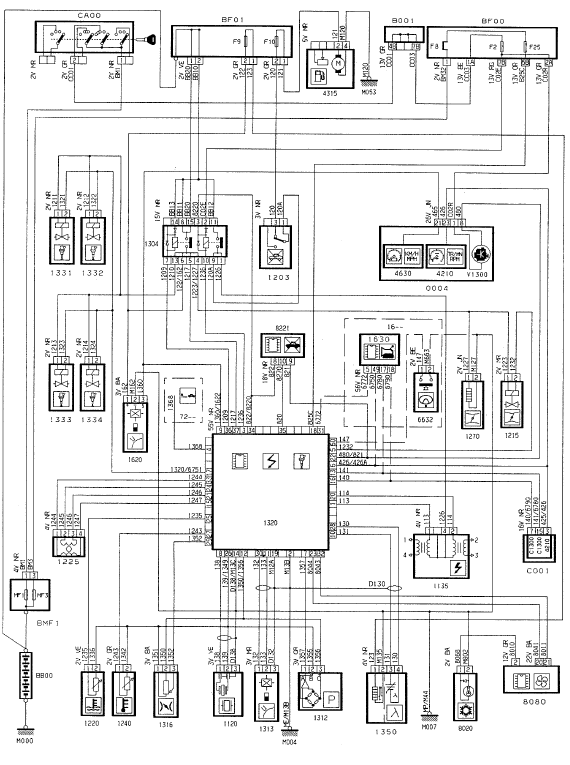 Schema electrique transpondeur