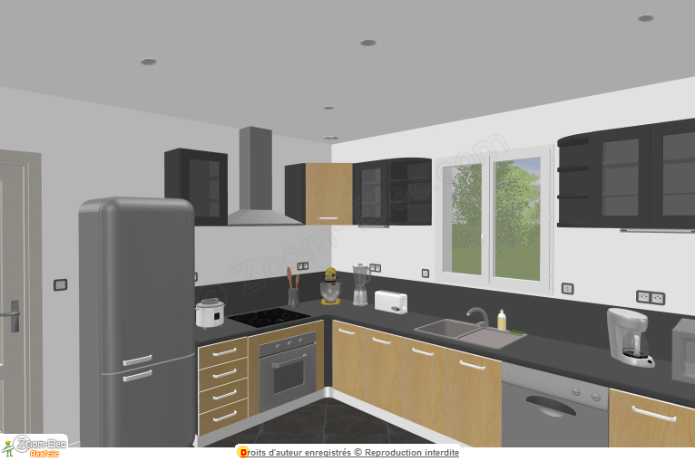 Plan schema electrique cuisine