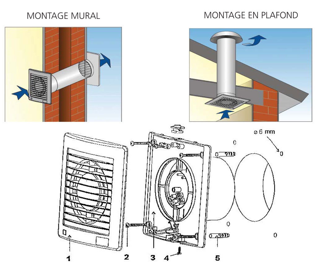 Schema electrique extracteur d'air
