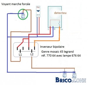 Schema electrique detecteur de mouvement legrand