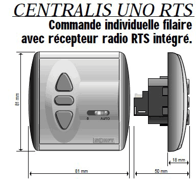 Schema electrique interrupteur volet roulant somfy