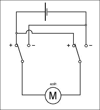 Schéma électrique avec un moteur