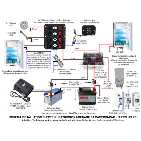 Schema electrique coupleur batterie bateau