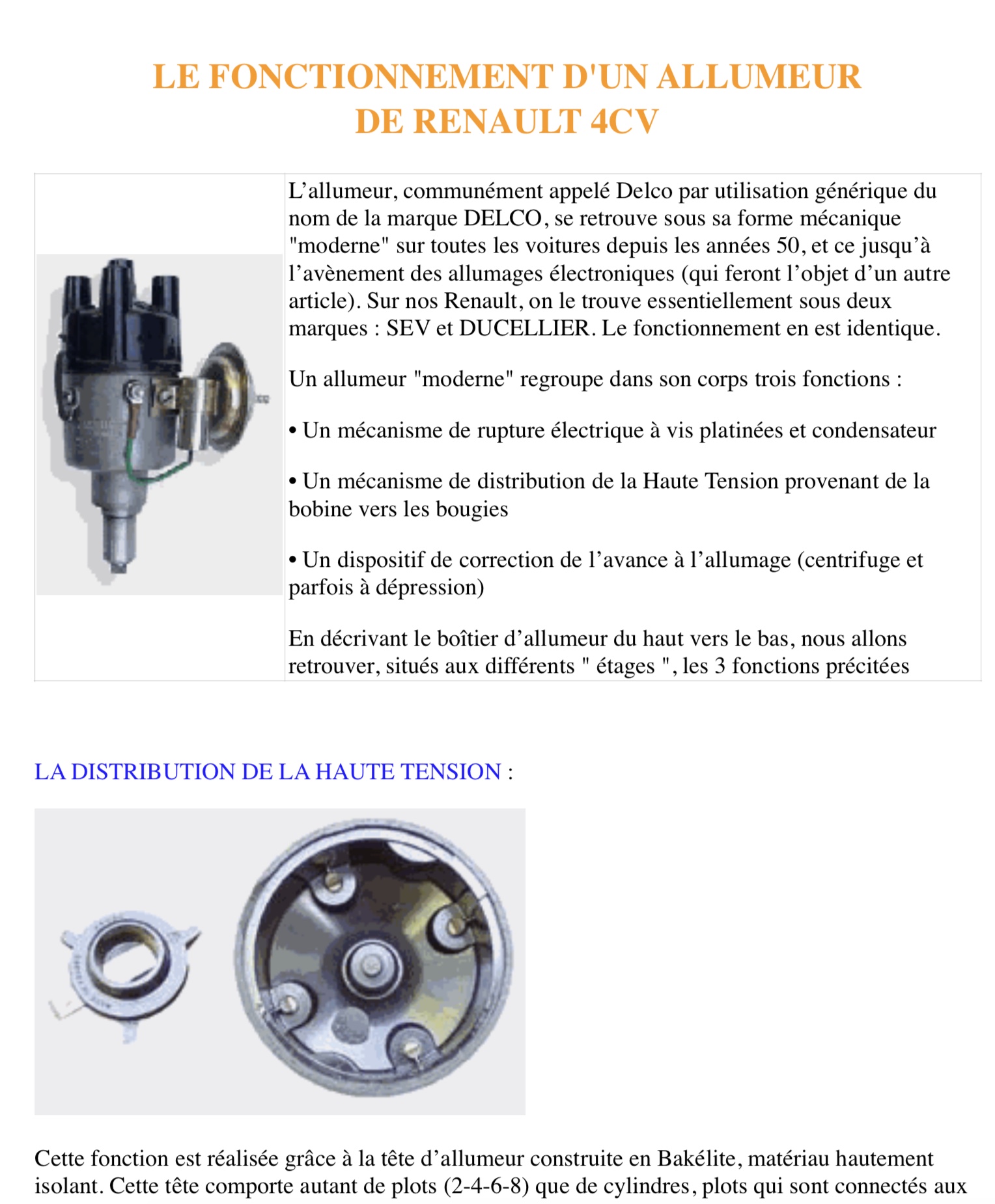 Schema electrique 4 cv renault 1957