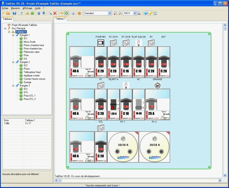 Creation schema tableau electrique