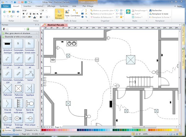 Logiciel dessin schema electrique maison