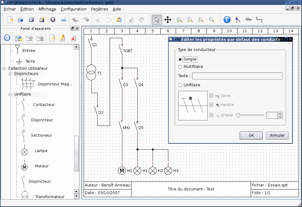 Logiciel schema electrique particulier