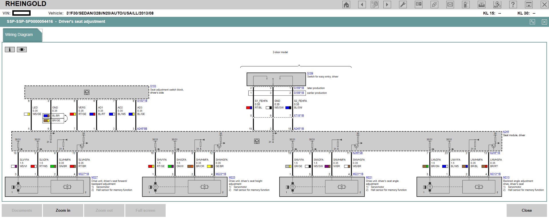 Schema electrique retroviseur