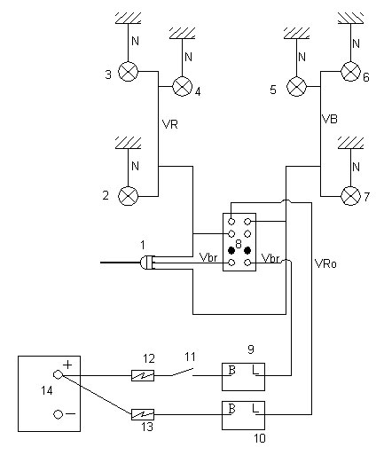 Schema electrique de clignotant