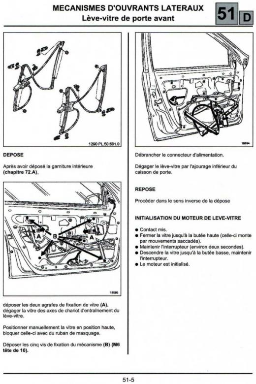 Schema electrique bouton leve vitre laguna 2