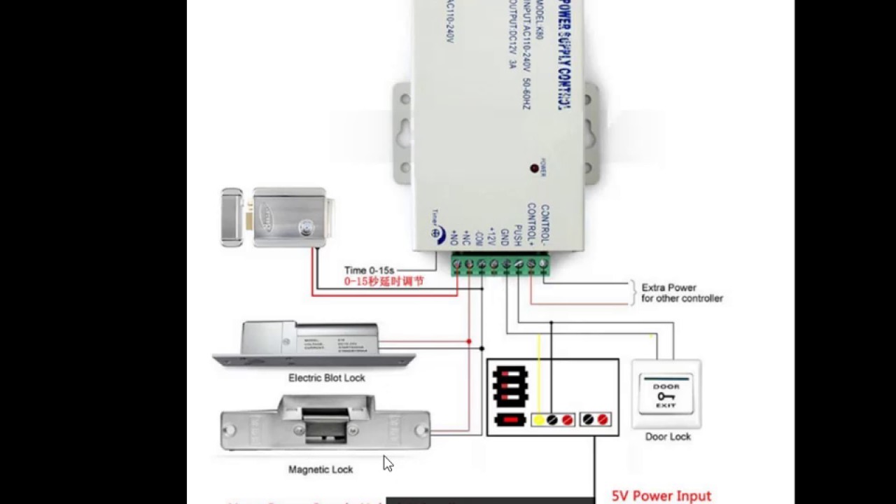 Schema electrique interphone extel 5 fils