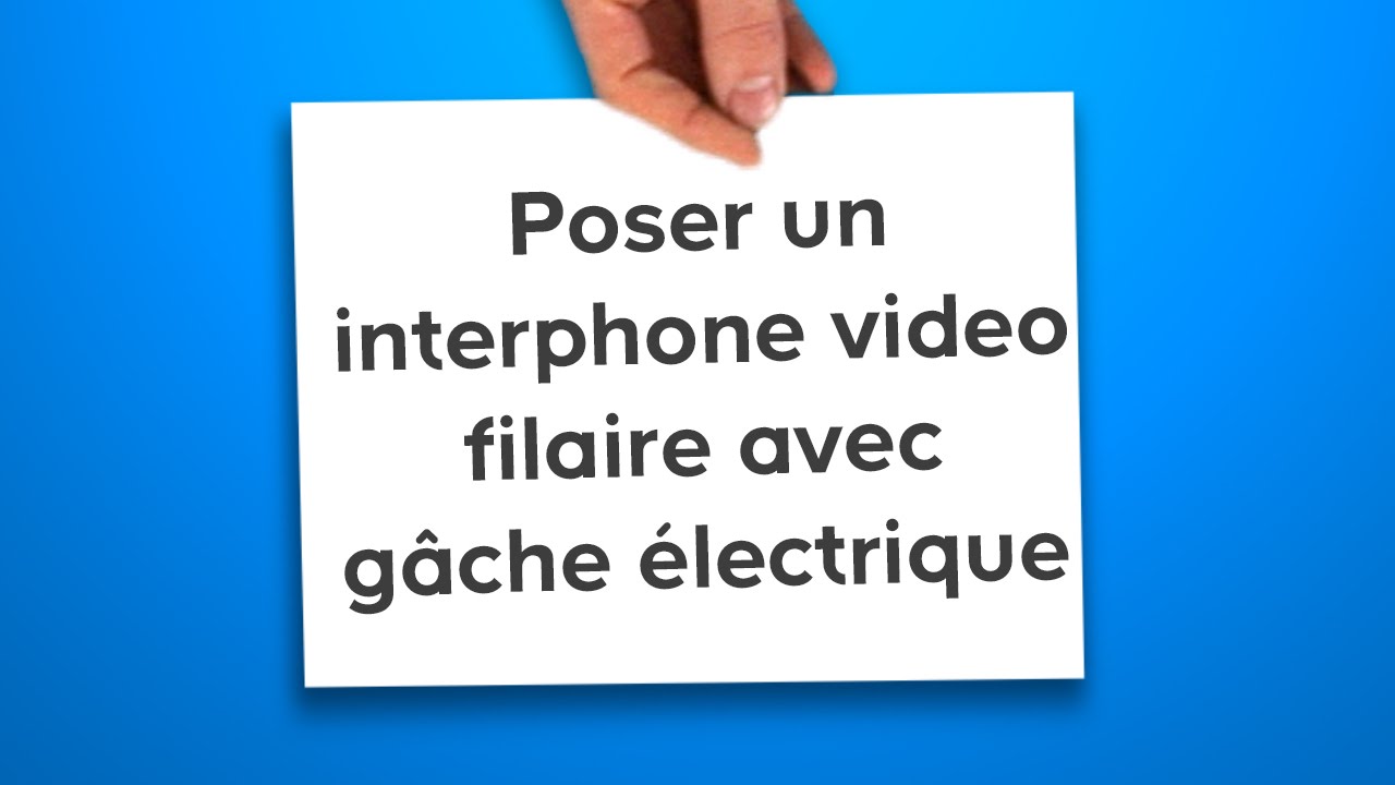 Schema de montage d'une gache electrique