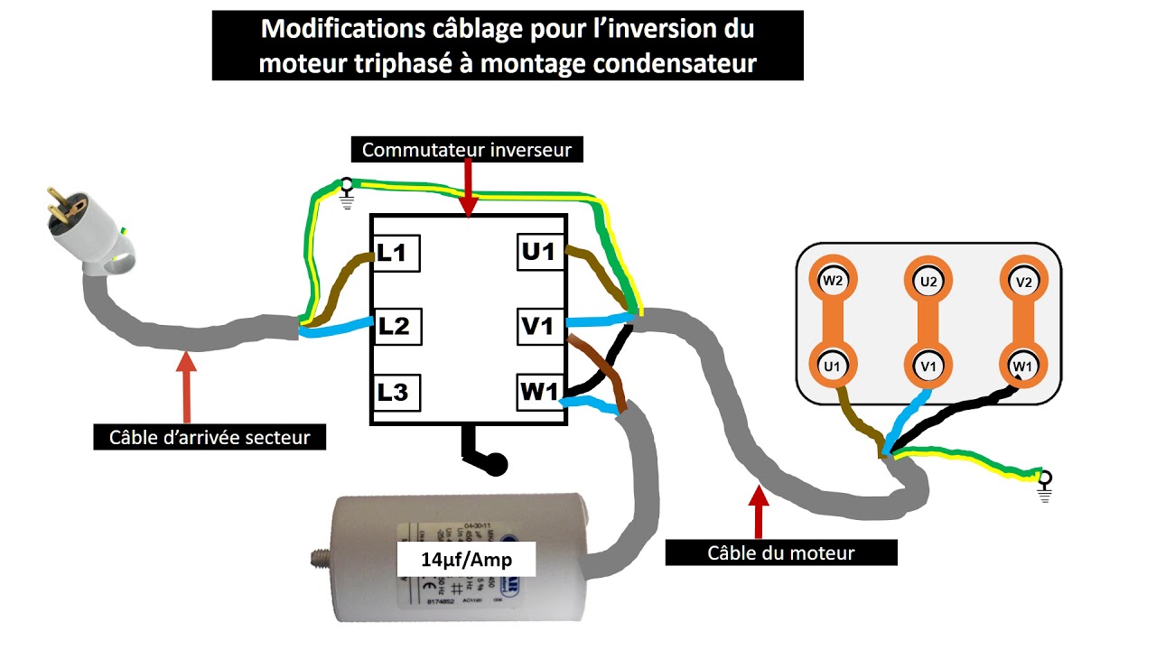 Schema electrique monophasé