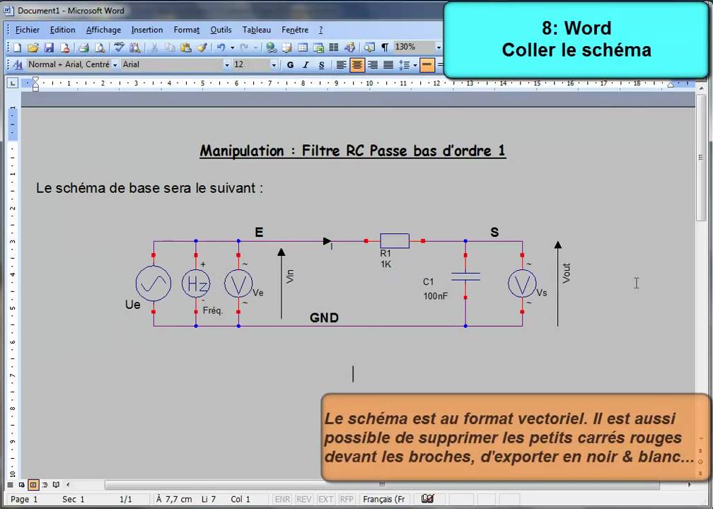 Schéma électrique word