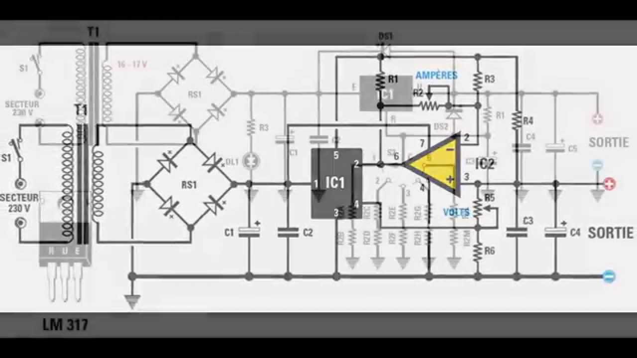 Schema electrique alimentation a decoupage